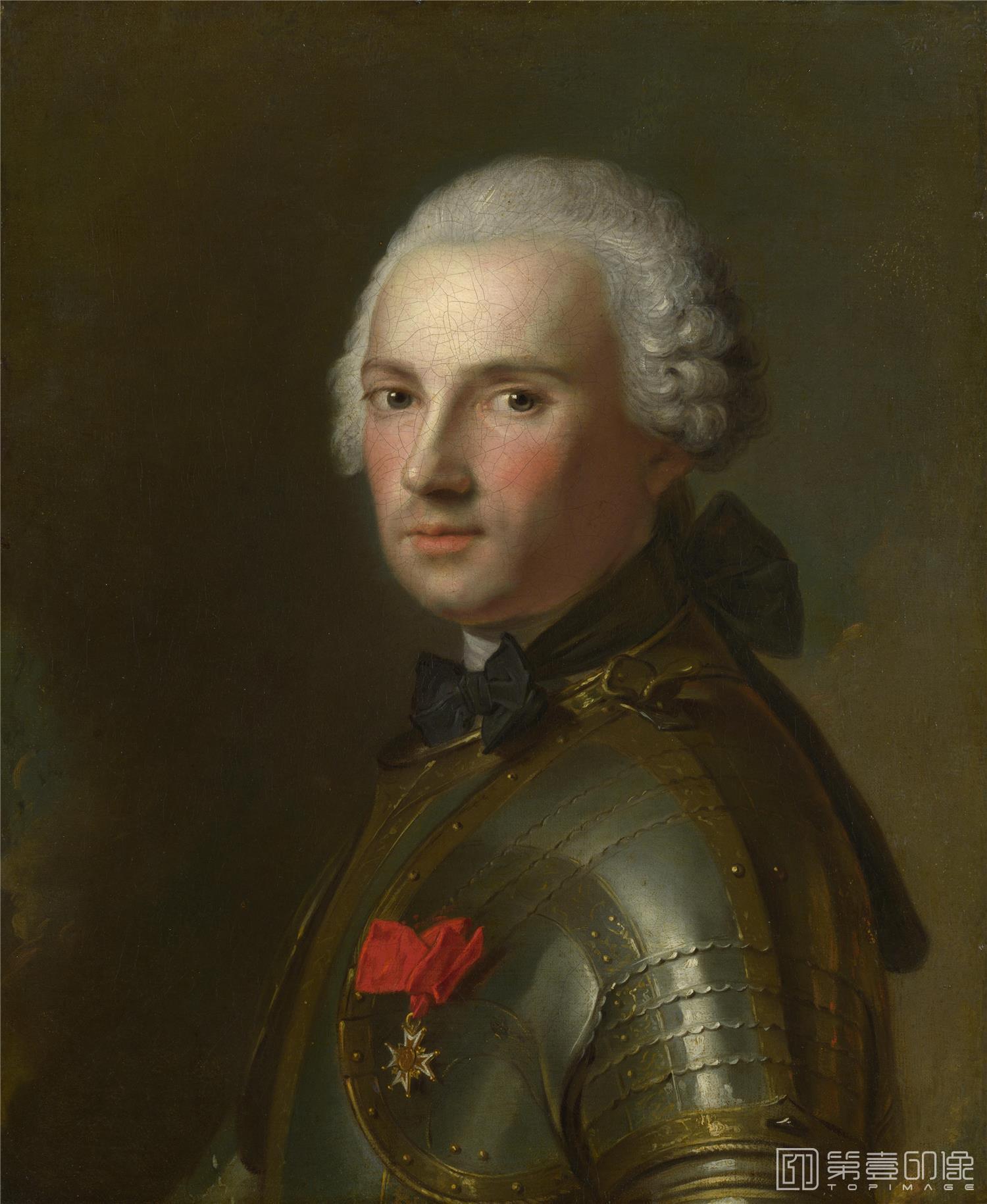 油画-大英博物馆藏画-Jean-Marc Nattier - Portrait of a Man in Armour-1494